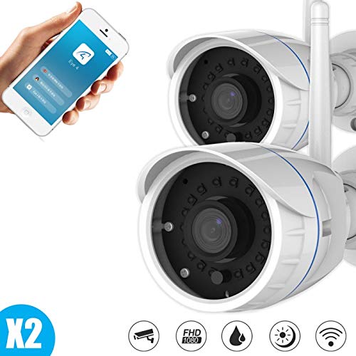Lot de Deux Mini caméra Tube Surveillance extérieure Full HD WiFi - Vstarcam