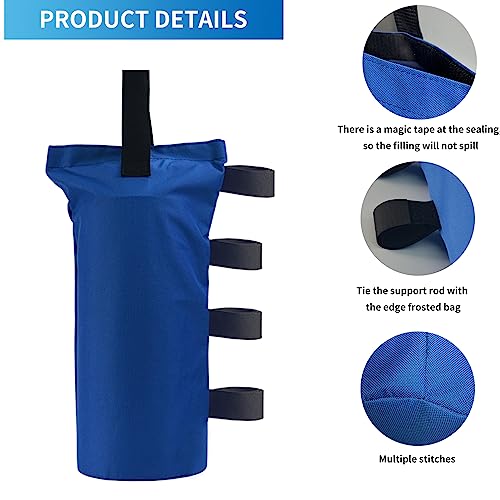 Heavy-Duty-Canopy-Weight-Bags150LBS-for-Pop-up-Canopy-Tent-Leg-Canopy-Weights-Sand-Bags-for-Instant-Outdoor-Sun-Shelter-CanopyPatio-UmbrellaSet-of-4-BlueWithout-Sand Heavy Duty Canopy Weight Bags150LBS for Pop up Canopy Tent Leg Canopy Weights Sand Bags for Instant Outdoor Sun Shelter CanopyPatio UmbrellaSet of 4 BlueWithout Sand