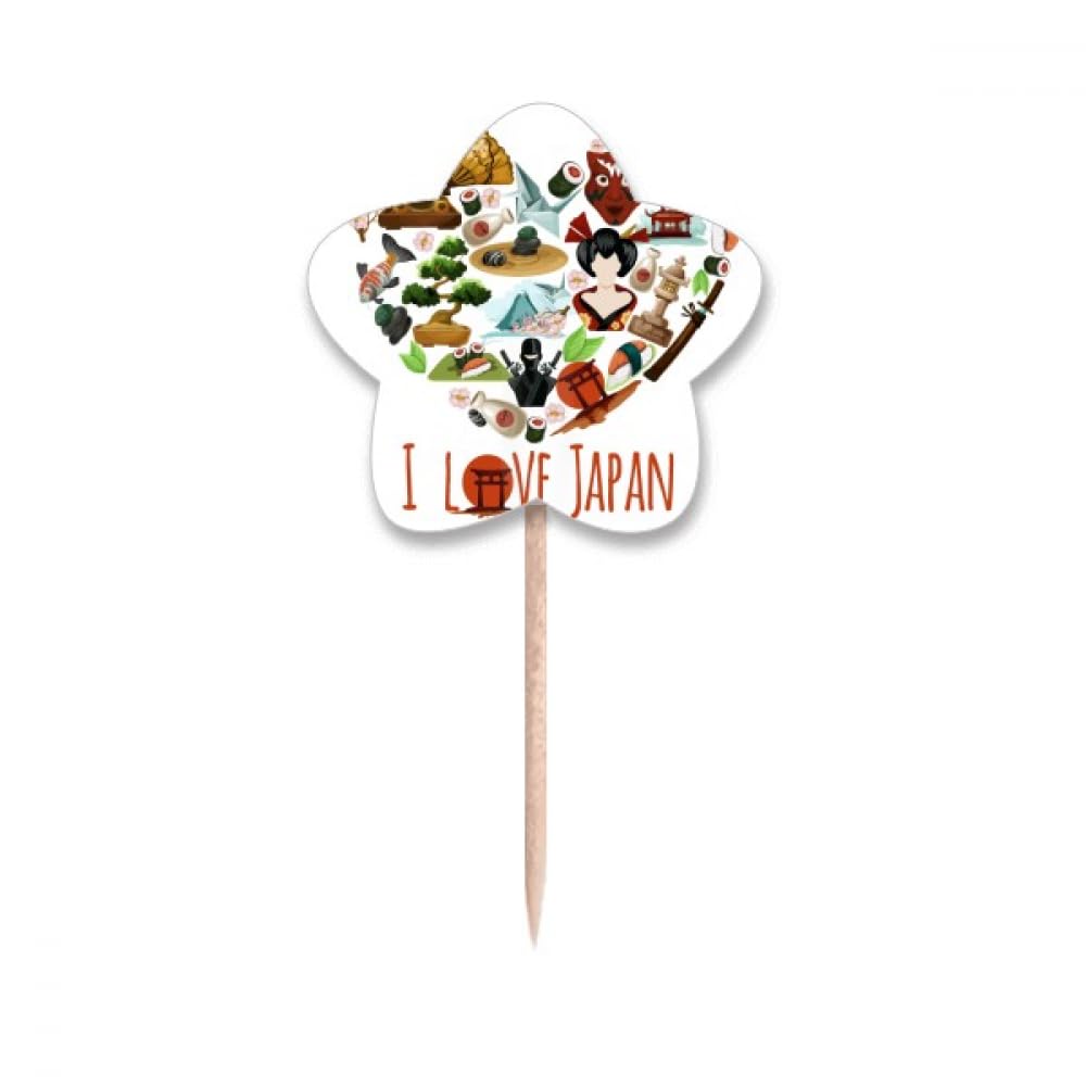 Cupcake Picks Sushi et drapeaux décoratifs pour animation de bar à maki