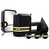 Switchback Towing Mirror for Silverado Sierra - Compatible with 2007-2013 Chevy Silverado GMC Sierra...