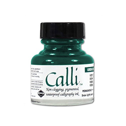 Daler Rowney Calli Calligraphy Ink Bottle, Green