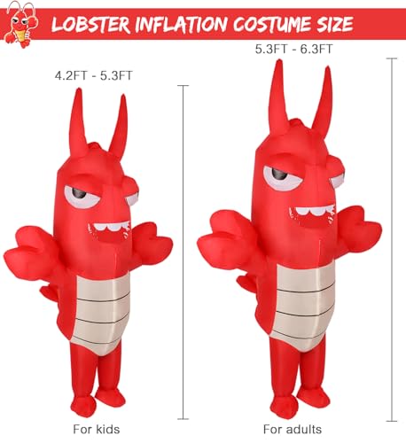 Disfraz Inflable de Langosta para Niños miniatura 2