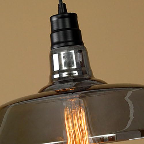 Lampe suspendue en verre pour une ambiance douce de chambre à coucher - 6