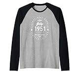 le leggende sono nate a luglio 1951 compleanno maglia con maniche raglan