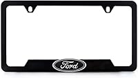 Vista 13 de Ford Logo 3D en negro ABS de plástico con 2 agujeros, soporte para marco de matrícula