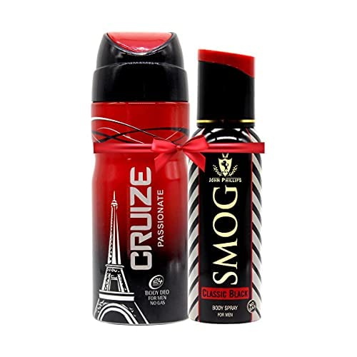 JOHN PHILLIPS Cruize Passionate & Smog Classic Black | Eau De French Perfume Combo Gift Set For Men Pack of 2-picture-10