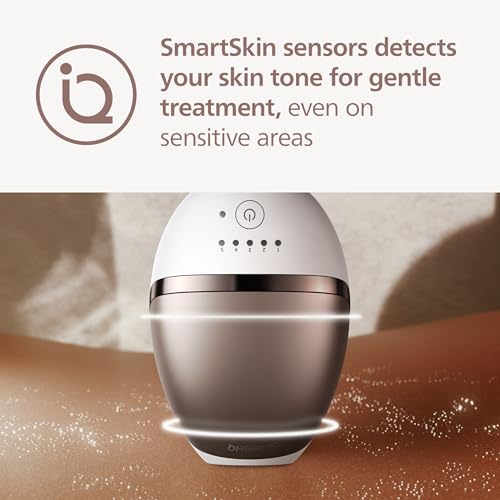 Image of Philips Lumea 8000 Series IPL Hair Removal Device, Permanent Laser Hair Reduction for Women & Men, Easy and Comfortable Use at Home, SenseIQ, 3 Attachments for Body, Face, Intimate, BRI937 /03