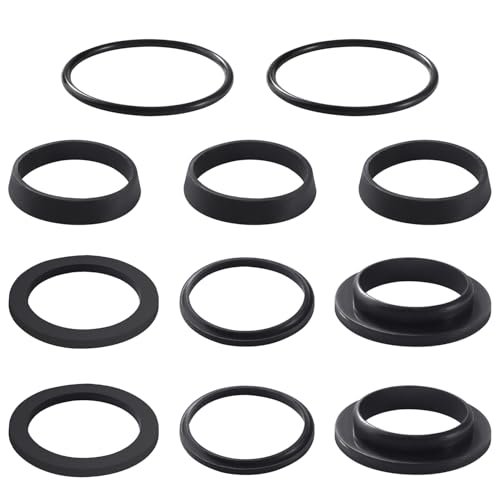 Lyeteung 11 Pièces 5 Tailles Joint D'écoulement de lavabo, Rondelles en Silicone pour Plomberie, Joints pour Siphon, pour Tuyau de Vidange de Cuisine