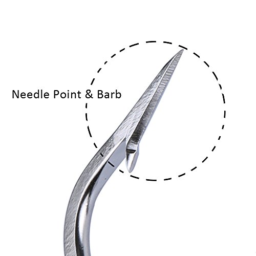 image for Goture Stainless Steel Fishing Hooks, Long Shank Hooks Large High Carb