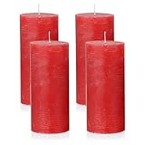 NKlaus Velas de Adviento rústicas, larga duración de combustión