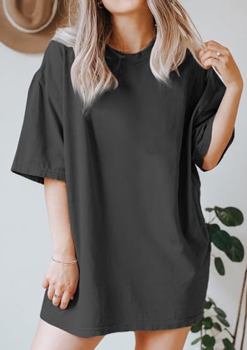 CSDAJIO Women's Trendy Oversized T Shirt Graphic Tee Crewneck Short Sleeve Loose Cute Going Out Summer Tops - Image 3