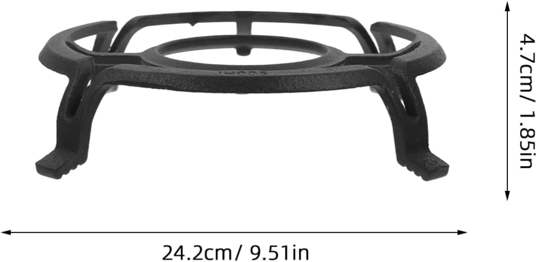 Cast Iron Pan Stand for Gas Electric Stoves Non-slip Design Durable Wok Holder Stable Cooking Rack for Cooktops Essential Kitchen Accessory