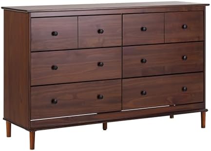 Walker Edison Modern 6-Drawer Solid Wood Dresser Bedroom Storage,...
