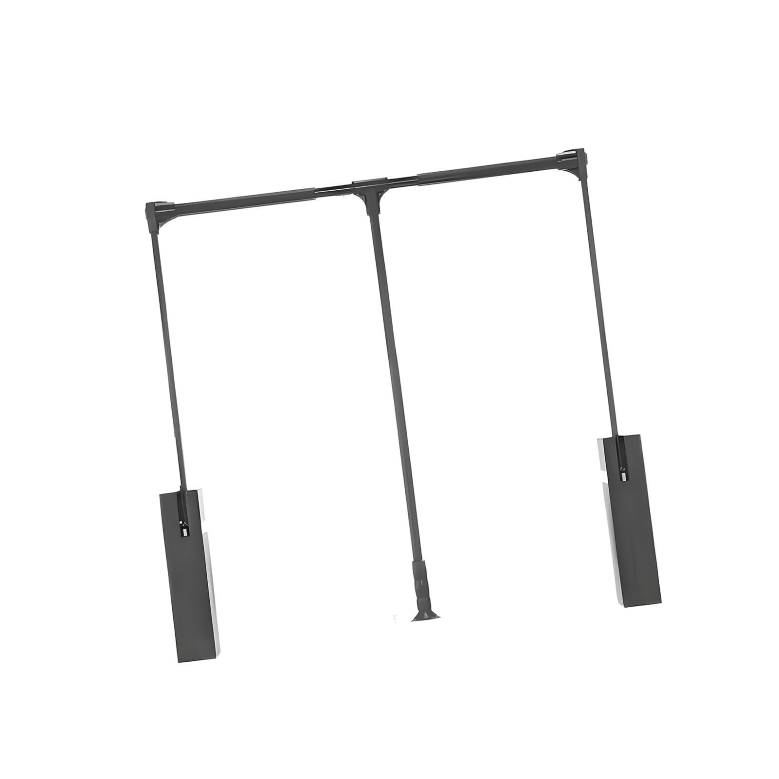 GTHTUHFD Pull Down Wardrobe Rail, Clothes Hanger Rod Adjustable Telescopic,For Cloakroom,20Kg/44Lbs Load Capacity Color 2-W-550-660mm