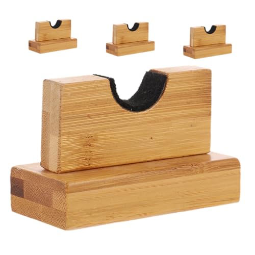 Happyyami Baseball Bat Holder Display Rack 2 Pack Wooden Bat Organizer for Home School Club