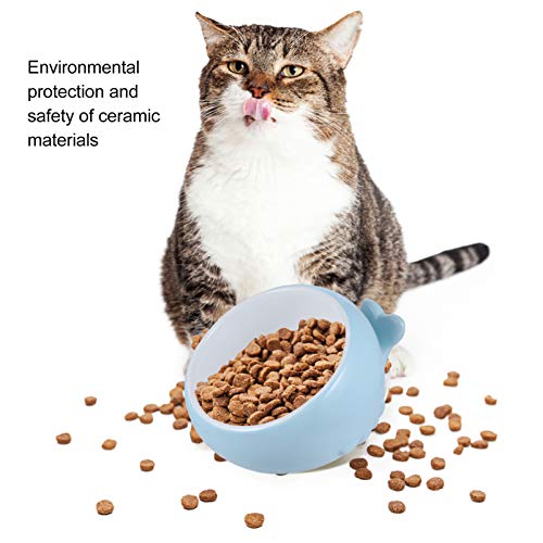 ULTECHNOVO Vasilhas de Cerâmica Levantadas para Gatos Vasilhas Inclinadas para Alimentos Ou Água Vas