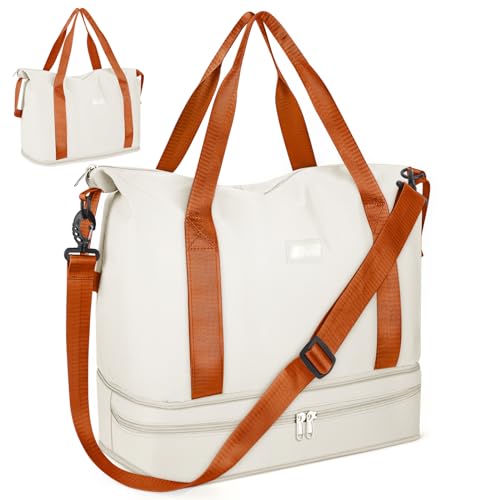 Sac de Voyage 40x25x20 pour Ryanair, CS COSDDI Pliable Bagage Cabine avec Compartiment à Chaussures, Léger Sac à Main, Weekend avec pour Homme Femme