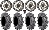 Bundle - 9 Items: System 3 ST-3 Bronze 20' Wheels 35' BKT AT 171 Tires [4x137 Bolt Pattern 10mmx1.25 Lug Kit]