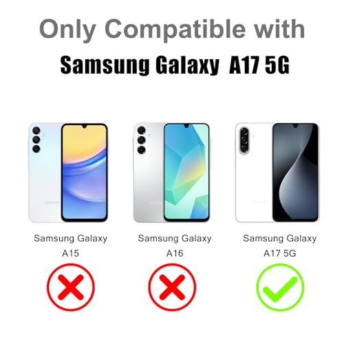 Image of Magnetic Case for Samsung Galaxy A17 5G [Compatible with Magsafe] [Cute Fashion Fluorescent Design] [1 Screen Protector] Slim Translucent Matte Case for Galaxy A17 5G 6.7 inch, Purple