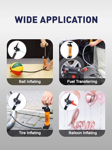 Image of Cordless Fuel Transfer Pump, Hand Siphon Pump for Gasoline, 3 GPM Hign Flow | Portable Fluid Transfer Pump for Gas, Water, Transmission and Diesel, Oil Transfer Pump for Car, Generator, Farm Equipment