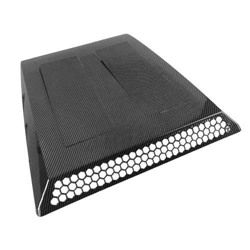 Garniture ventilation capot effet fibre de carbone finition ABS