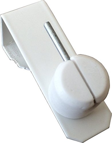 4 x Dekohaken24 – Ganchos para ventanas color blanco para sus ventanas o para barras de poner su – Visillos (12 – 20 mm universal
