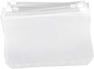 WOFASHPURET 10 Peças Uma Pasta De Documentos Pasta De Documentos Transparente Bolsa De Documentos Organizador De Bolsa Pequena A6 Fichário De Orçamento Pasta De Arquivo De Escritório