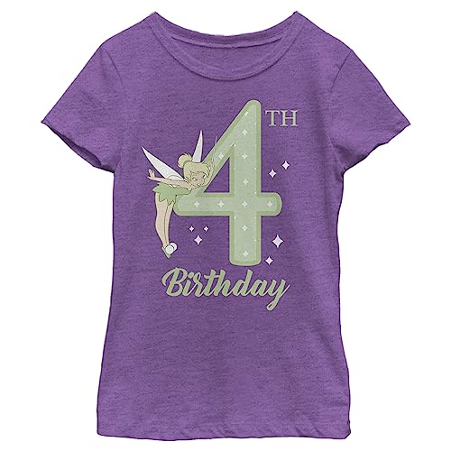 Disney Girl's Tink 4th Birthday T-Shirt