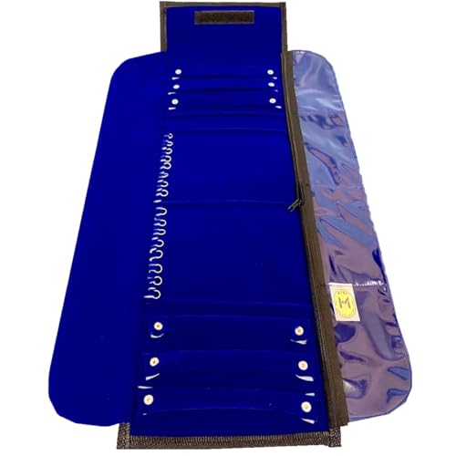 Mostruário Pano Estojo Grande Joia Semijóias Bijus Especial (Azul Marinho) (Azul Royal)