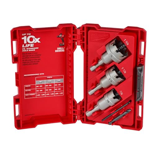 Milwaukee Electric - ONE-Piece Carbide Hole Cutter Set 4PC