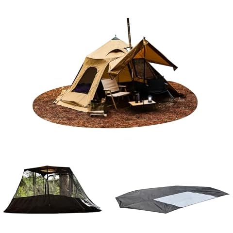 Dandelion Shell Bell-Shaped Camping Hot Tent+Mesh Inner Tent+Tent Floor Cover