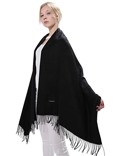 Anboor Women Scarf Pashmina Shawls Wraps with Tassel for Evening Dresses Winter Scarf Soft Cashmere Feel Large Scarves
