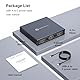 FQuanmap DisplayPort zu HDMI Splitter für Multi Monitor Adapter,4K@60Hz DisplayPort Splitter 1 in 3 Out für 3 Monitor HDMI Support Extended Mode auf Windows Kompatibel mit DP 1.4 Geräten