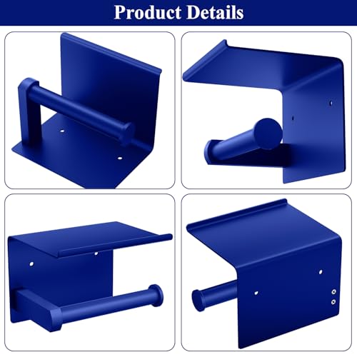 Toilet Paper Holder with Shelf Wall Mounted Toilet Paper Roll Dispenser by Tindbea - Used condition - Image 5