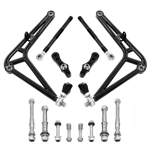 Buxatina Upgraded Front Steering Drift Lower Control Arm Wide Angle Kit Compatible with BMW E46 Chassis 323Ci/328Ci 2000 323i/328i 1999-2000 325i/325xi/330i/330xi 2001-2005 Full Wide Angle Kit