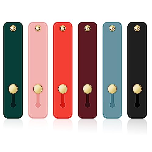 Poignée de sangle de téléphone 6 pièces, support de sangle de doigt télescopique pour téléphone, couleurs vintage - Photo 8 sur 22