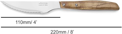 Miniatura 6 de ARCOS Set de Carne de 12 piezas de Acero Inoxidable Nitrum y - Hoja mm. Paquete de Navajas de Bolsillo con Borde Perla para Cortar y Filetear Carne.