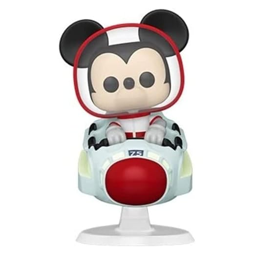 Pop Ride Super Deluxe Disney: Walt Disney World 50Th - Mickey At The Space Mountain Attraction, Multicolor, Standard, (45343)