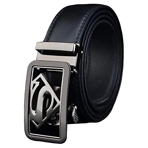 QHA Superman Automatic Ratchet Leather Belt Cover