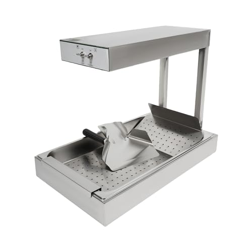 KKVUIIFF Chauffe-frites, 750 W, en acier inoxydable, avec lampe chauffante, pour cuisine et frites, aliments frits, 56 x 33 x 46,5 cm