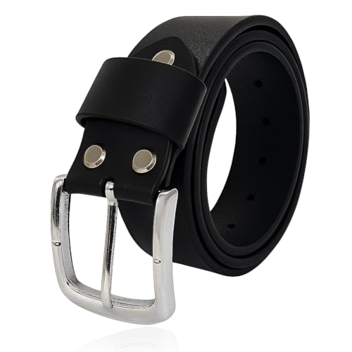 Men's Genuine Casual Leather Belt Handmade Full Grain, Durable Everyday Wear Jeans Belt With Gift Box