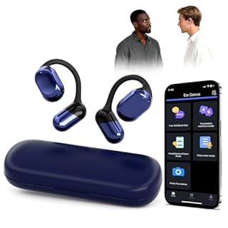 AI Translator Earbuds Wireless Bluetooth - 164 Languages Translation and No Subscription Required Translation Headphones, Audio and Video Calls Real Time Interprete for Business, Travel, Learning