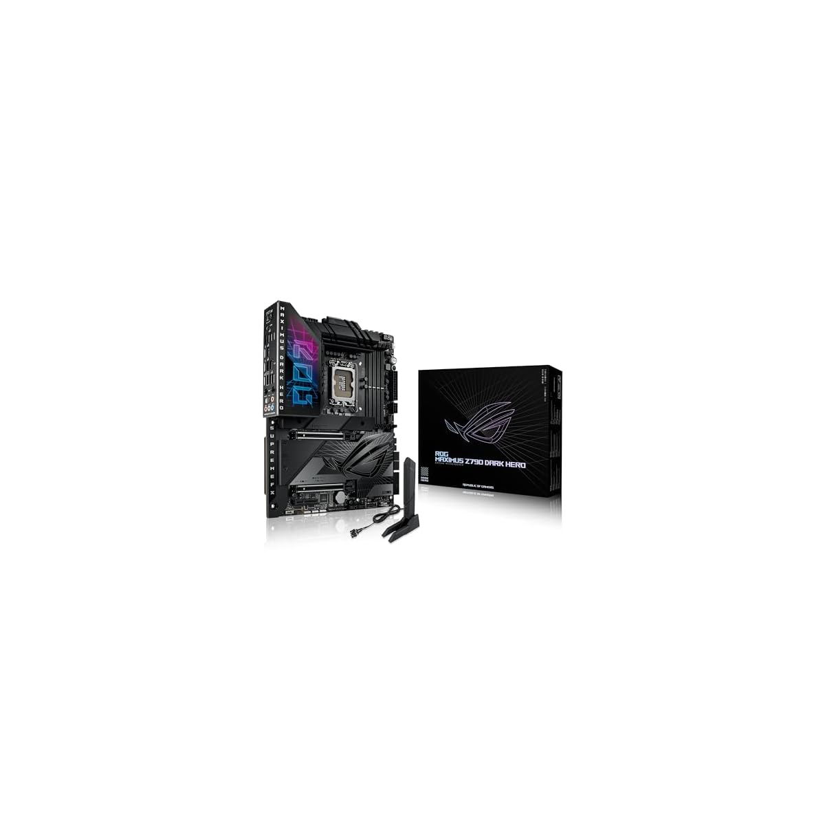 ASUS-ROG-MAXIMUS-Z790-DARK-HERO-Scheda-madre-Intel-LGA-1700-ATX-DDR5-Intel-Wi-Fi-7-5-slot-M2-PCIe-50-NVMe-SSD-2-Thunderbolt-4-USB-Type-C-AI-Overclocking-Cooling-II-Networking-Aura-Sync-RGB