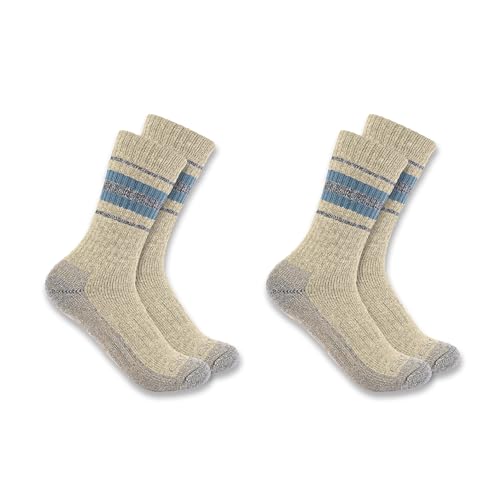 Carhartt Women's SC8212W Women's Heavyweight Synthetic-Wool Blend Crew Sock 2-P