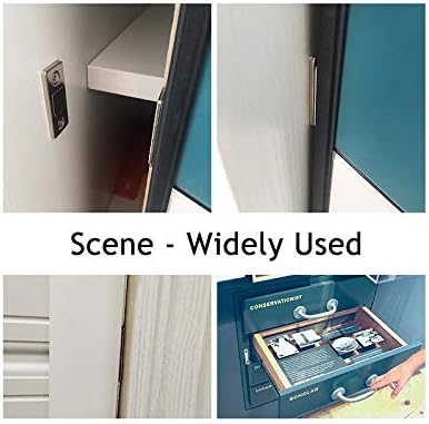 Home Office and Shop Magnetic Ultra-Thin Thickness Door Catch Latch Silver,Hidden Door Closer Screw/Sticker Cupboard Furniture 1Pcs(Load 10KG)