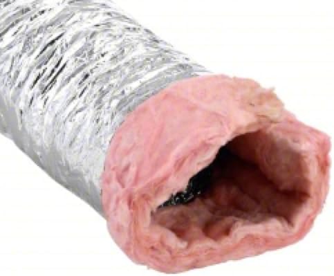 R6 Insulated Flexible Air Duct 5" X 25' Silver CPE Core