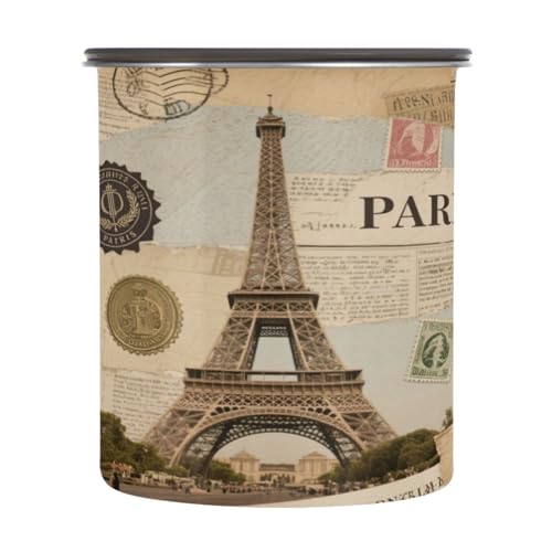 Canister para café retro de acero inoxidable de 500 ml