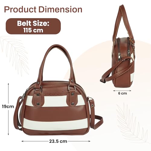 Image of Storite Women Handbag | PU Leather Top Handle Sling Bag | Stylish Crossbody Shoulder Purse for Ladies & Girls | Fashion Handbag for Office, Shopping & Travel
