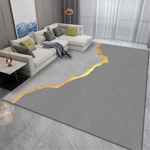Tapis de sol gamer lignes simples grises tapis naturel