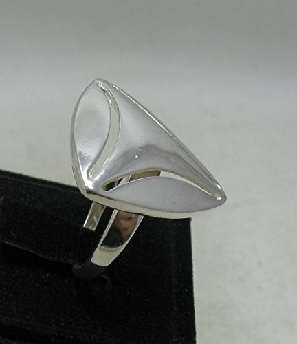 Bague en argent massif 925 triangle anti ternissement Empress - 3